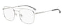 HUGO BOSS 1771/G 10 RECTANGULAR / SILVER