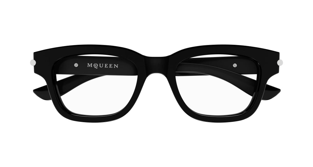 ALEXANDER MCQUEEN AM0497O 5 RECTANGULAR / BLACK