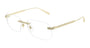 DUNHILL DU0104O 1 RECTANGULAR / GOLD