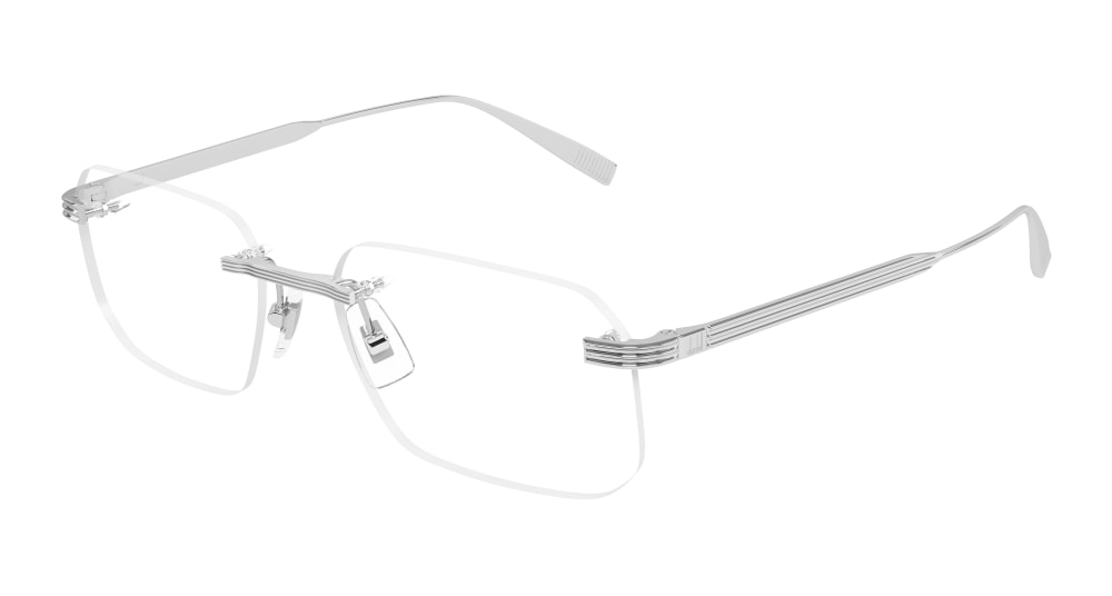 DUNHILL DU0104O 2 RECTANGULAR / SILVER