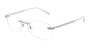 DUNHILL DU0104O 2 RECTANGULAR / SILVER