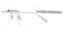 DUNHILL DU0104O 2 RECTANGULAR / SILVER