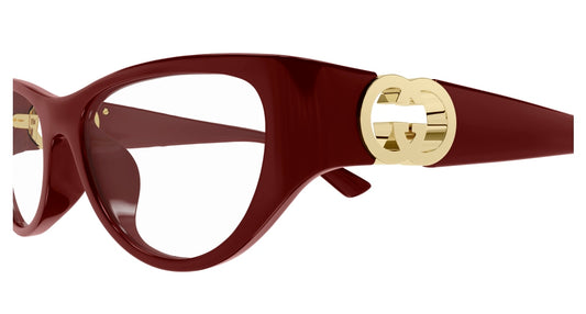 GUCCI GG1825O 3 CAT EYE / BURGUNDY