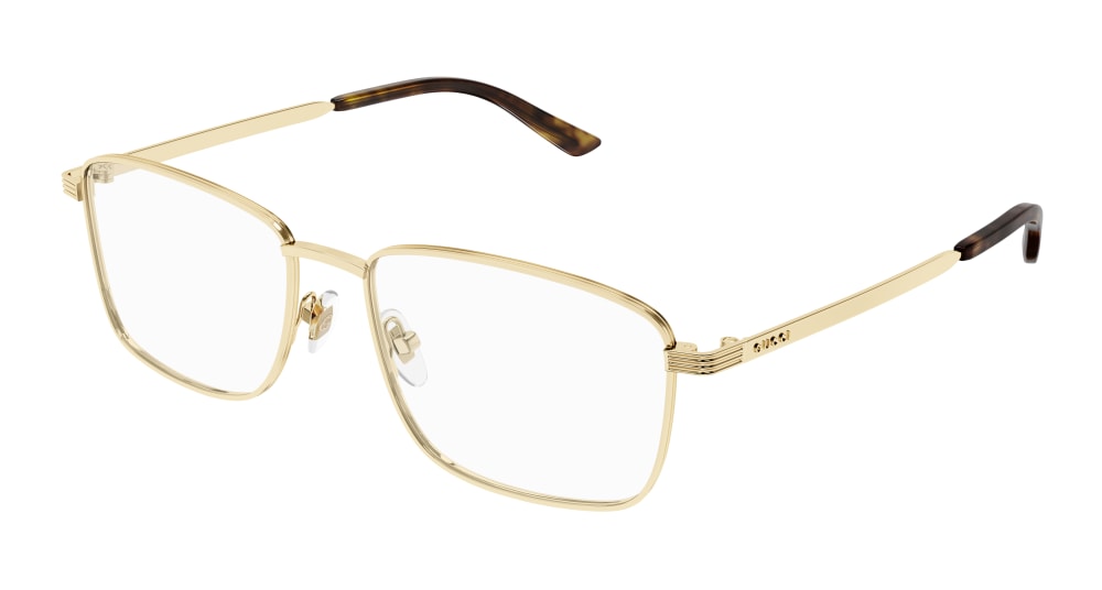 GUCCI GG1882O 2 RECTANGULAR / GOLD