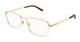 GUCCI GG1882O 2 RECTANGULAR / GOLD