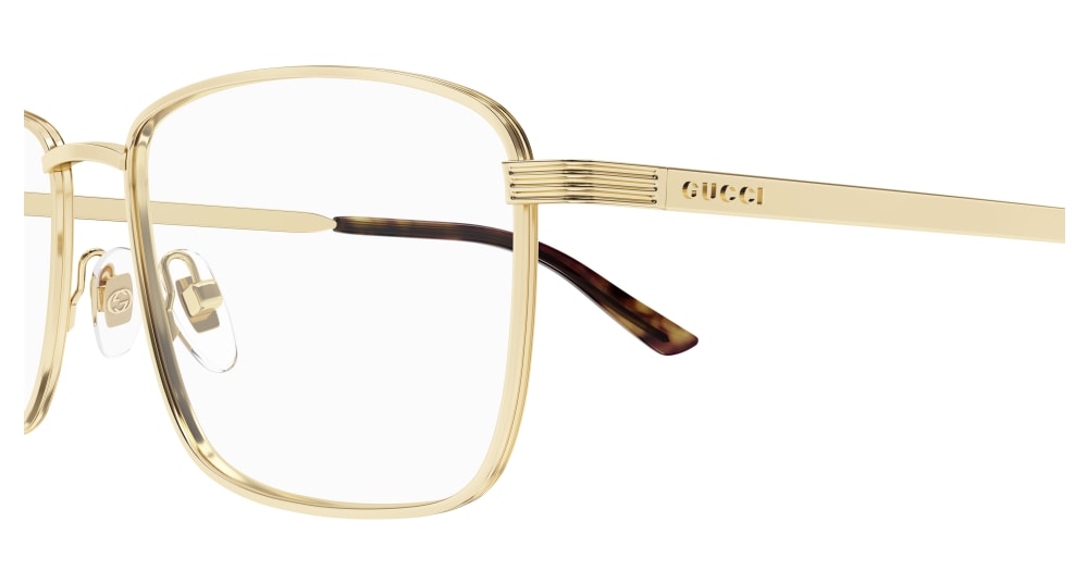 GUCCI GG1882O 2 RECTANGULAR / GOLD