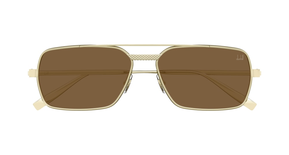 DUNHILL DU0076S 2 RECTANGULAR / GOLD
