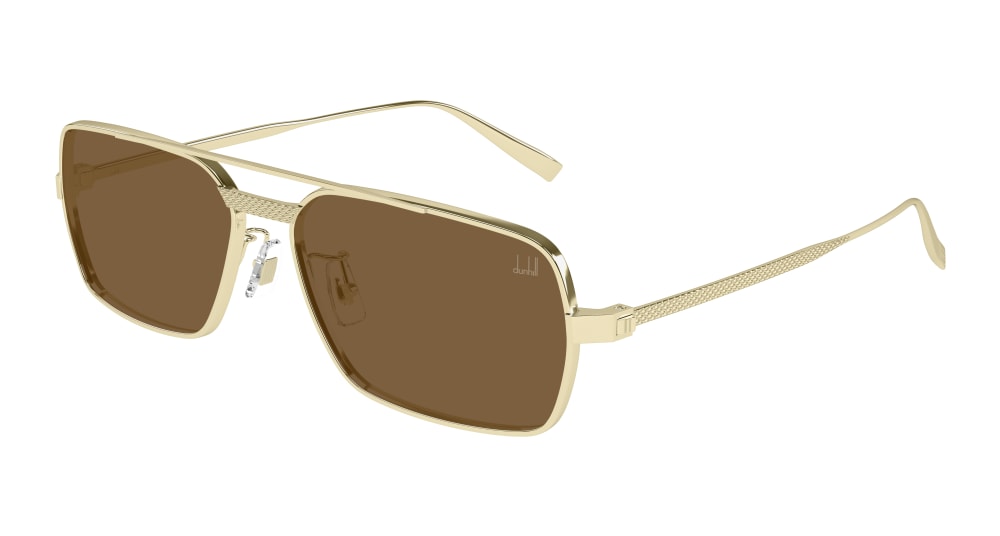 DUNHILL DU0076S 2 RECTANGULAR / GOLD