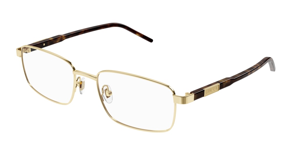 GUCCI GG1801O 2 RECTANGULAR / GOLD