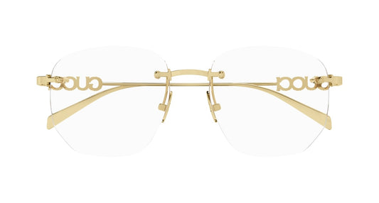 GUCCI GG1806O 1 RECTANGULAR / GOLD