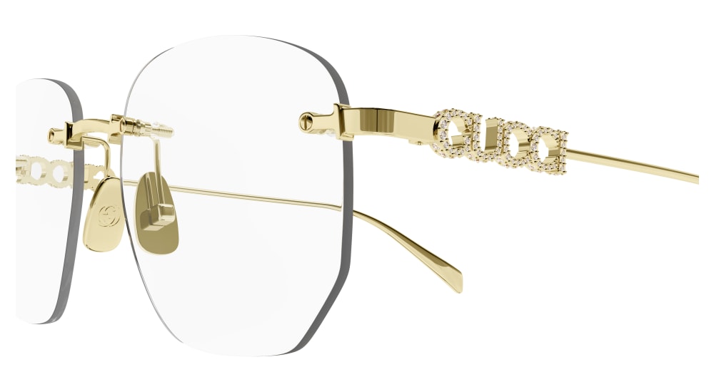 GUCCI GG1806O 1 RECTANGULAR / GOLD