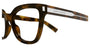 SAINT LAURENT SL 748 3 RECTANGULAR / HAVANA