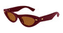 BOTTEGA VENETA BV1350S 5 CAT EYE / BURGUNDY