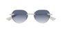 BOTTEGA VENETA BV1379S 4 RECTANGULAR / SILVER