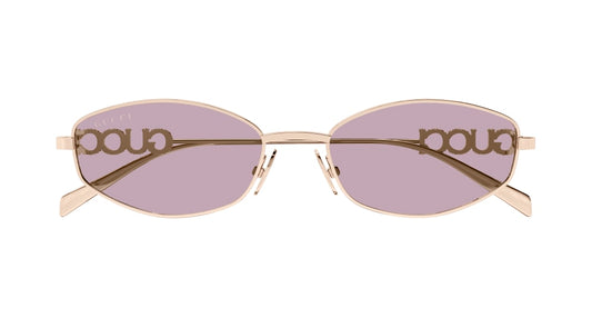 GUCCI GG1802S 3 RECTANGULAR / GOLD