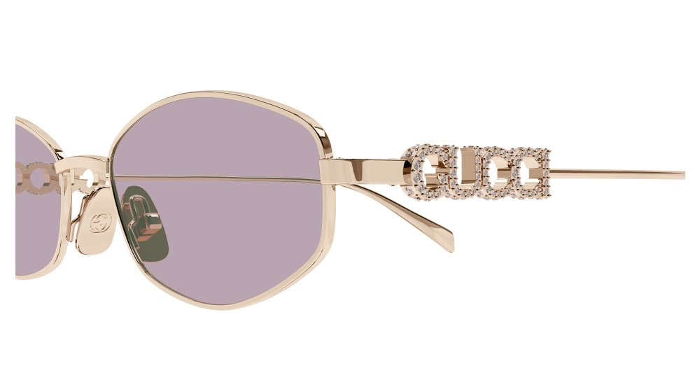 GUCCI GG1802S 3 RECTANGULAR / GOLD