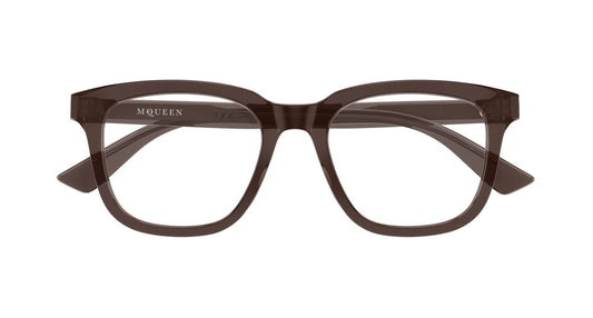 ALEXANDER MCQUEEN AM0539O 5 RECTANGULAR / BROWN
