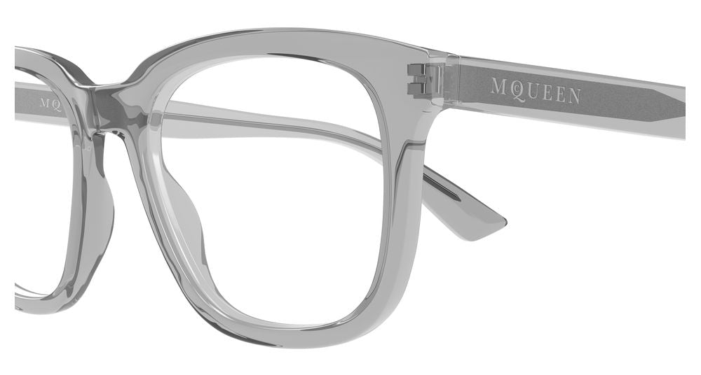 ALEXANDER MCQUEEN AM0539O 6 RECTANGULAR / GREY
