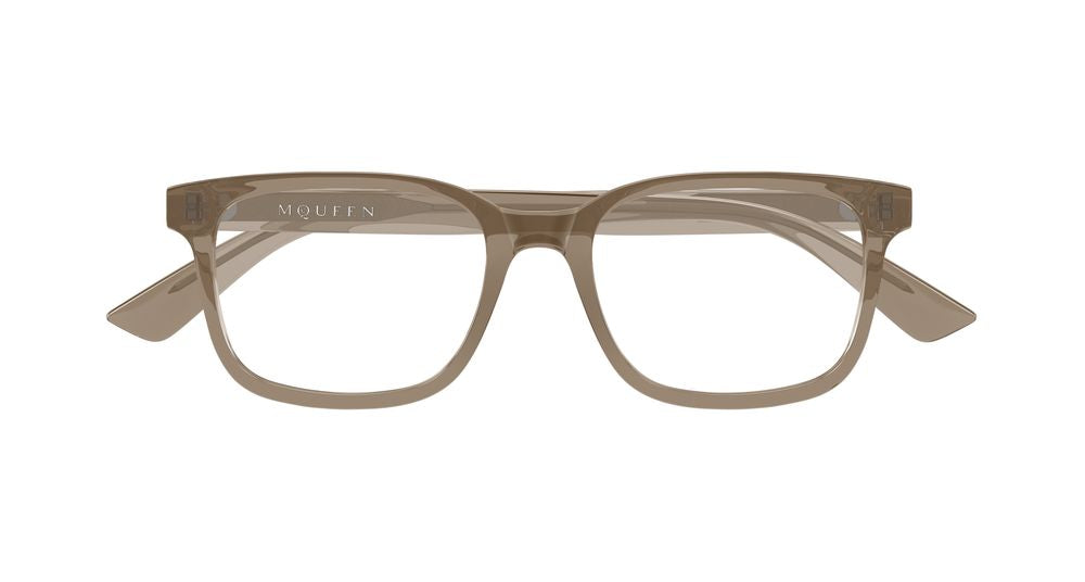 ALEXANDER MCQUEEN AM0541O 11 RECTANGULAR / BROWN