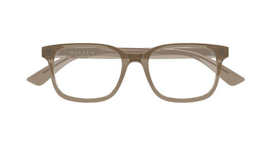 ALEXANDER MCQUEEN AM0541O 11 RECTANGULAR / BROWN