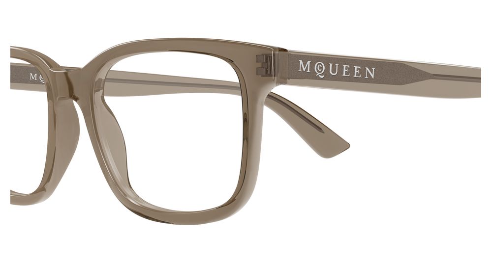 ALEXANDER MCQUEEN AM0541O 11 RECTANGULAR / BROWN