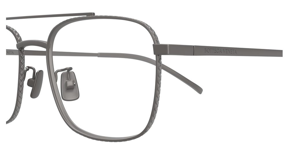 BOTTEGA VENETA BV1425OA 3 RECTANGULAR / RUTHENIUM