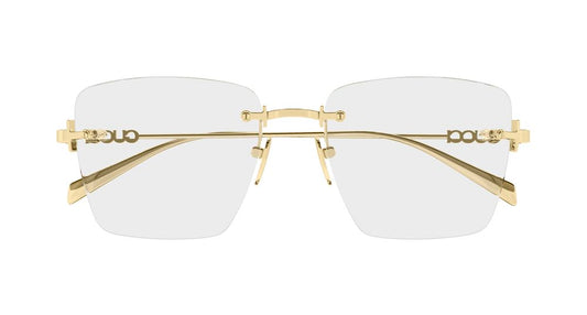 GUCCI GG1938O 1 RECTANGULAR / GOLD