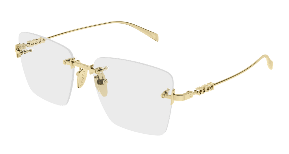 GUCCI GG1938O 1 RECTANGULAR / GOLD