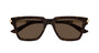 ALEXANDER MCQUEEN AM0519S 2 RECTANGULAR / HAVANA