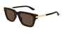 ALEXANDER MCQUEEN AM0519S 2 RECTANGULAR / HAVANA