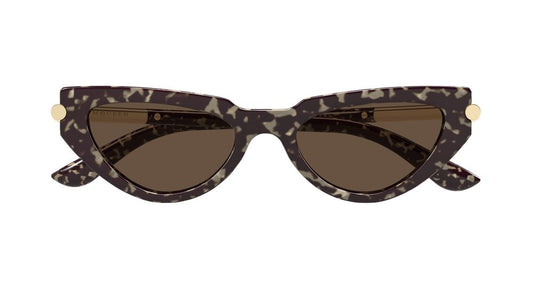 ALEXANDER MCQUEEN AM0520S 2 CAT EYE / HAVANA