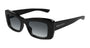 ALEXANDER MCQUEEN AM0526S 1 RECTANGULAR / BLACK