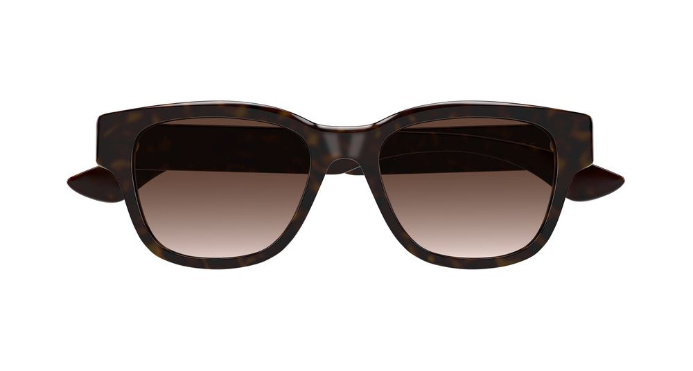 ALEXANDER MCQUEEN AM0528SA 2 RECTANGULAR / HAVANA