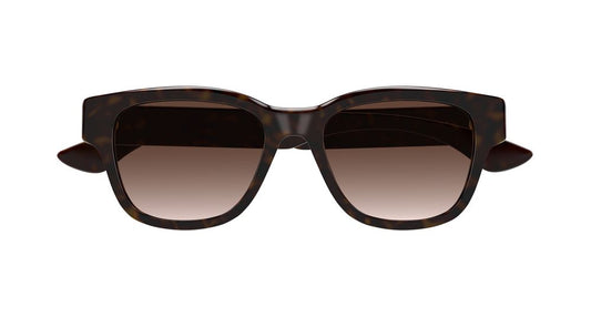 ALEXANDER MCQUEEN AM0528SA 2 RECTANGULAR / HAVANA