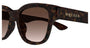 ALEXANDER MCQUEEN AM0528SA 2 RECTANGULAR / HAVANA