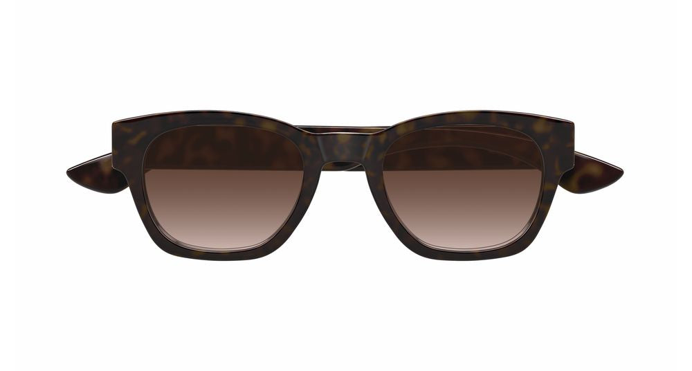 ALEXANDER MCQUEEN AM0530S 2 ROUND / HAVANA