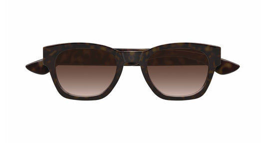ALEXANDER MCQUEEN AM0530S 2 ROUND / HAVANA