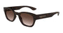 ALEXANDER MCQUEEN AM0530S 2 ROUND / HAVANA