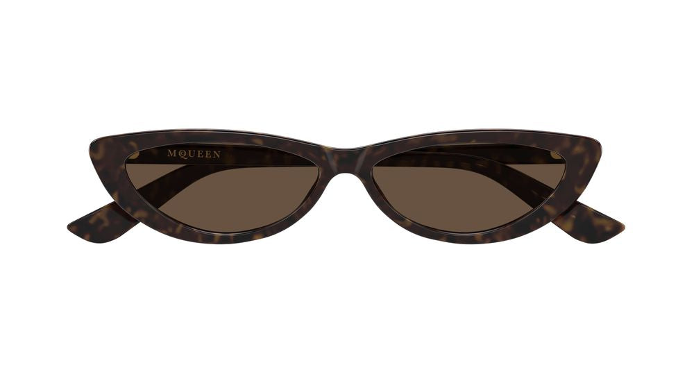 ALEXANDER MCQUEEN AM0535S 2 ROUND / HAVANA