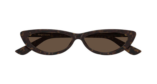 ALEXANDER MCQUEEN AM0535S 2 ROUND / HAVANA