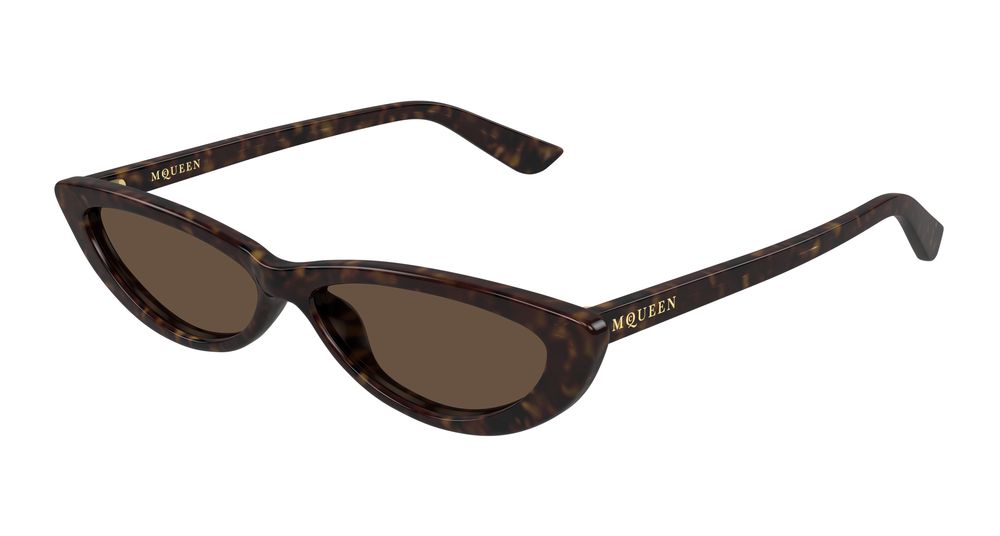 ALEXANDER MCQUEEN AM0535S 2 ROUND / HAVANA
