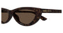 ALEXANDER MCQUEEN AM0535S 2 ROUND / HAVANA