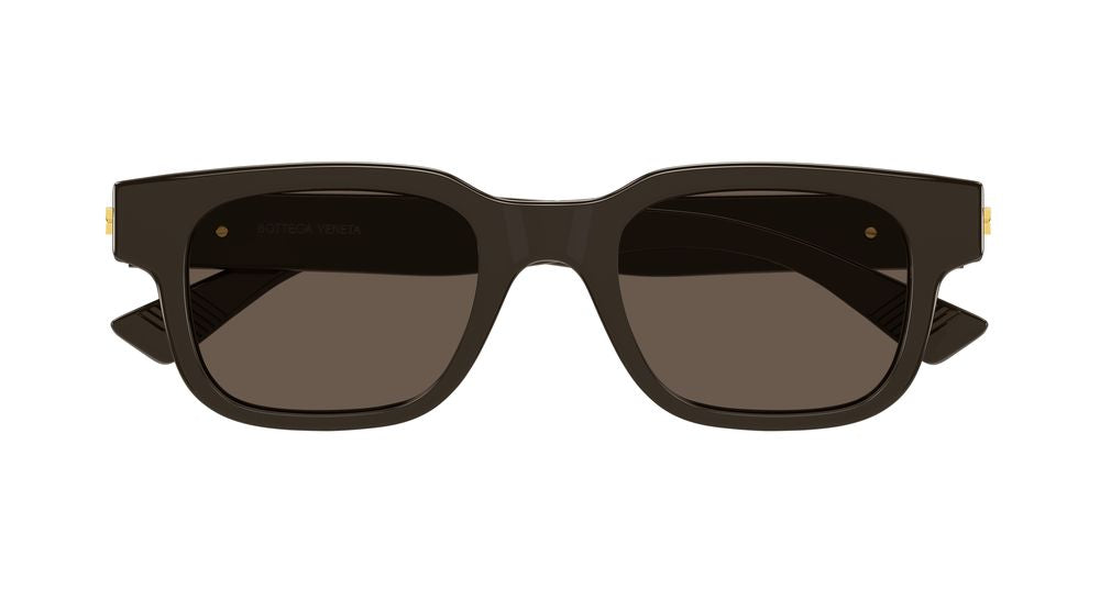 BOTTEGA VENETA BV1411S 3 RECTANGULAR / BROWN