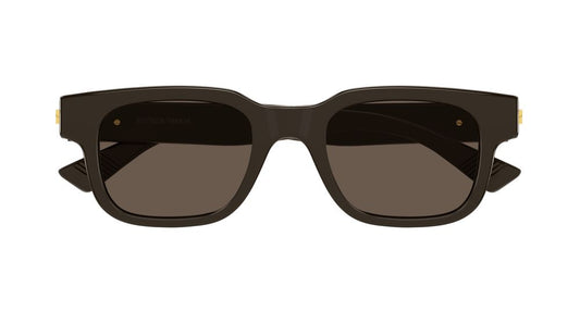 BOTTEGA VENETA BV1411S 3 RECTANGULAR / BROWN