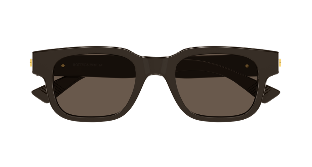BOTTEGA VENETA BV1411S 3 RECTANGULAR / BROWN