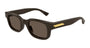 BOTTEGA VENETA BV1411S 3 RECTANGULAR / BROWN