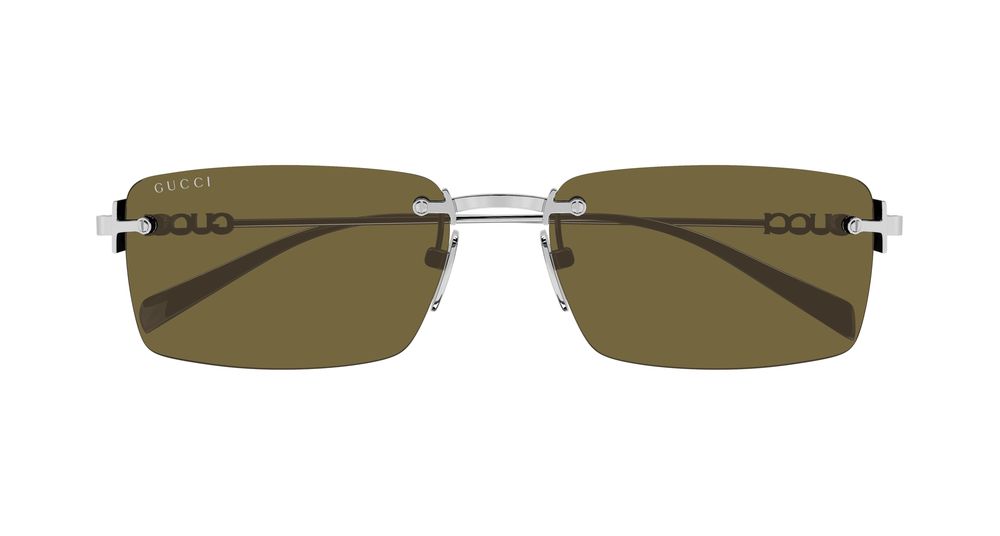 GUCCI GG1941S 2 RECTANGULAR / SILVER