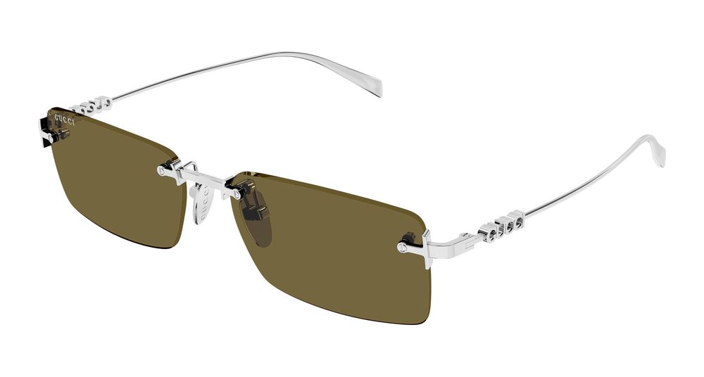 GUCCI GG1941S 2 RECTANGULAR / SILVER