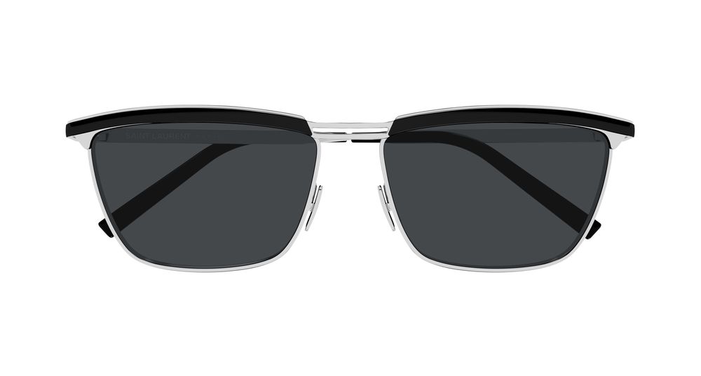 SAINT LAURENT SL 795 JOE 3 RECTANGULAR / SILVER
