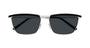 SAINT LAURENT SL 795 JOE 3 RECTANGULAR / SILVER